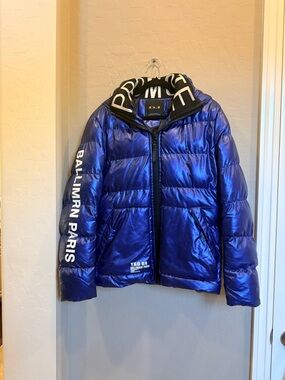 Ballimrn Paris Metallic Blue Puffer Jacket